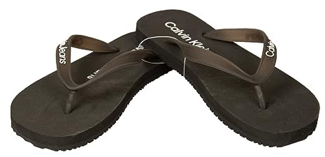 Calvin Klein Jeans CK Damen-Flip-Flops Strand- oder Pool-Slipper Spitze mit Logo Artikel ZW0ZW02142 Flip-Flops, BDS Black/Nero, 40