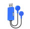 LUOFANG Chargeur de Batterie USB magnétique, pour Batterie Rechargeable 26650 21700 20700 18650 16340, Chargeur d'urgence pour téléphone Portable