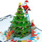 Three Dee Cards - Weihnachtsbaumdekorations Pop-Up-Karte mit Weihnachtsmann, Geldgeschenk für Tochter, Sohn, Ehemann, Ehefrau, Bruder, Schwester, Mama, Papa, Familie, Weihnachtsgrußkart