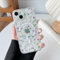 RALEAVO Magnetic Case for iPhone 15, Compatible with Magsafe Cute Flower Girls & Women Clear Case Silicone Shockproof Protective Cover with Floral Pattern Case for iPhone 15-Branches