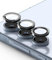 Ringke Camera Lens Frame Glass Compatibile con Samsung Galaxy A35 5G / A55 5G, Protezione Obiettivi Fotocamera Copertura in Vetro Temperato Telaio in Lega di Alluminio - Black
