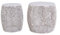 Riess Ambiente 2er Set Filigraner Design Couchtisch Leaf antik Silber Handmade Beistelltisch für Dein Wohnzimmer