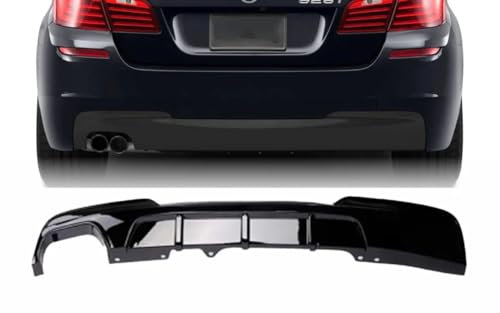 MpTuned BMW F10 F11 Diffusor glänzend schwarz für 5er 2010–2017 520i, 523i, 528i, 518d, 520d, 525d, 530d