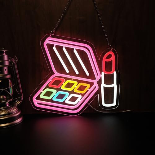 Makeup Box Neon Sign Night light for Bar Club Bedroom Hotel Pub Cafe Wedding Birthday Party Gifts