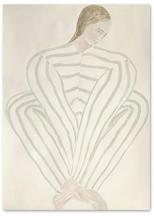 ZZYGGN GMGSW Sofia Lind Pyjamas Mädchen Poster Und Drucke Abstrakte Sofia Lind Leinwand Wandkunst Sofia Lind Malerei Sofia Lind Bild Für Wohnkultur 50x70cm Kein Rahmen