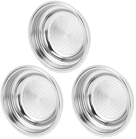 51mm Edelstahl Kaffeefilter, 3 Stück unter Druck gesetzter wiederverwendbarer Kaffeepulver Filter Schüssel Korb Ersatzteile