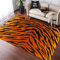 QGYFRE Kinder Teppiche Teppich Kinderzimmer Jungen Kinderteppich Jungen 120x120CM Area Rugs orange Farbe Maschinenwaschbarer Teppich mit Tiermotiv