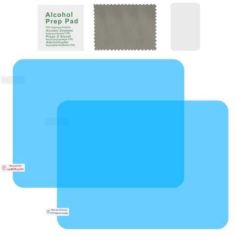 Ygmylandbb Antibeschlagfolie, Spiegelfolie, Klare Hydrophobe Spiegelfolie, Spiegelfolie für Auto Seitenspiegel, für LKW, Anhänger, Auto, 200 × 150 mm 2 Stück