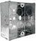 Evoges Single Metal Back Box, 35mm, 1 Gang, 1.0mm Thickness for Electrical Sockets Switches, BS4662 Standard, 20mm & 25mm Knockouts, Adjustable Lug, Brass Terminal (1)