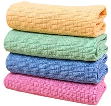 HAPINARY 4piezas Paños Microfibra Cocina Multiusos Sin Pelusa Absorbentes Limpieza