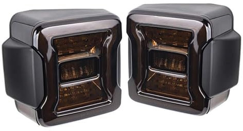 LED Rückleuchten Für Jeep Wrangler JK 2007-2017 Auto Rückfahrscheinwerfer Bremslichter Blinker Fahrlicht Zubehör Autoteile (Black)