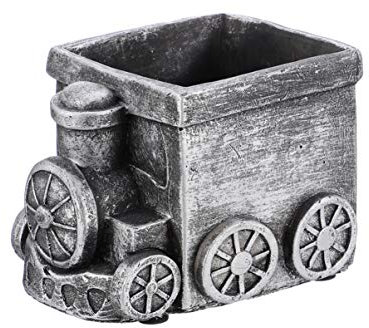 BESPORTBLE Cartoon-Blumentopf Vintage blumentöpfe blumengießkanne für zimmerpflanzen wohnraumdeko Home Decor Pflanzgefäß für Sukkulenten Tischblumentopf Retro Ofen Auto blumentopf Zement Grey