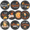 BOOMTOP 10 Stück Apero Untersetzer Sprüche Filz Rund Apero Spritz Accessoires Aperoli Geschenk Orange Getränkeuntersetzer Cocktail Tischdeko für Trinkgläser Aperolliebhaber Aperoliker