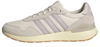 adidas Mujer Run 60S 4.0 Shoes, Wonder White/Ice Purple/Alumina, 37 1/3 EU