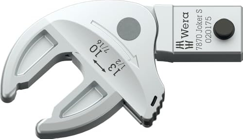 Wera Joker 7870 S Self-Adjusting Fork Wrench Interchangeable, Opening 10-13 mm, 9 x 12 x 10-13 x 7/16-1/2 x 57.7 mm