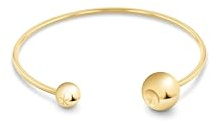 Calvin Klein Offenes Bangles Armband für Damen Kollektion SCULPTURAL BUBBLES in Gelbgold - 35000787