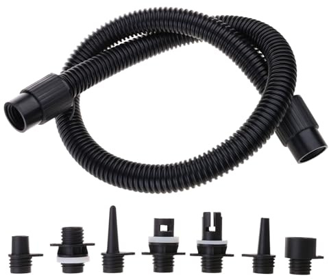 Adaptateur de pompe pour bateaux gonflables et tuyau d'air électrique avec 7 buses pour pagaie gonflable