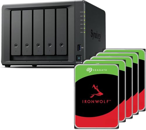 Synology Diskstation NAS DS1525+ Bundle 20TB Seagate (5X 4TB Ironwolf) 5 Bay, 8GB RAM