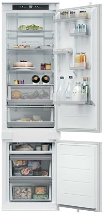 Haier HBQW5519E, Frigorífico Combi Integrable, Total No Frost, Conectividad hOn, Display Digital, 2 Cajones, Función SuperCooling y Función SuperFreezing, Capacidad Total 284L