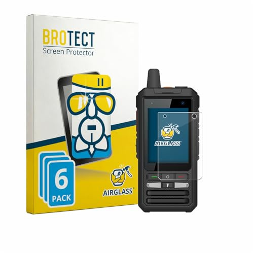 BROTECT 6 Stück Schutzglas für Uniwa F80S Schutzfolie Panzer Folie Glas Made in Germany [Extrem Kratzfest 9H, Anti-Fingerprint, Ultra-Transparent]