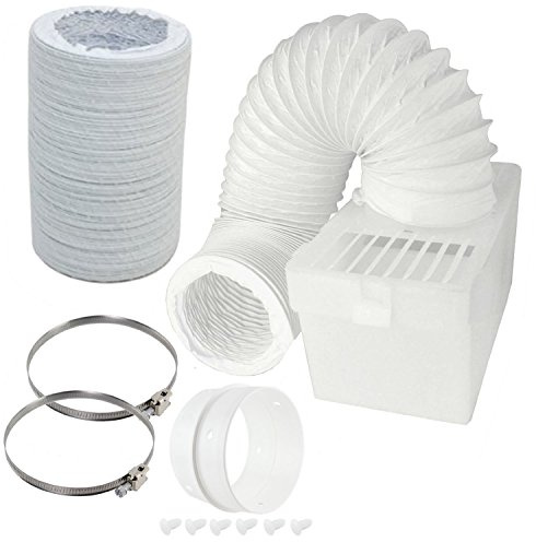 SPARES2GO Condenser Vent Box & Extra Long Hose Kit Compatible with Bush Tumble Dryers (7 Metres)