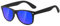 kimorn Polarisierte Sonnenbrille Klassische Unisex Horn Umrandet 80's Retro Eyewear AE0300 (Schwarz&Blau, 52)