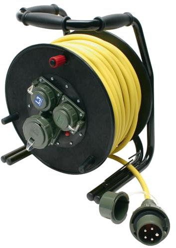 Dönges Leitungsroller THW 230 V/400 V, 16 A, L3/L2 (THW Energieverteiler Starkstrom)