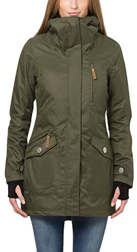 Berydale Women's Coat: Wind and Waterproof Parka jacket, Green, 14 (Manufacturer size: L)