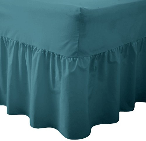 R&Z Luxuary Plain Polycotton Fitted Valance Sheet SIngle, DOuble, King, Super King (Teal, King)