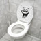 Witziger WC-Aufkleber mit Smiley-Gesicht, für Badezimmer, Küche, als Wandaufkleber, zur Raumdekoration, PVC, einfarbig, Einheitsgröße