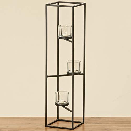 Windlicht Quattro H78cm Material: Metall/Glas