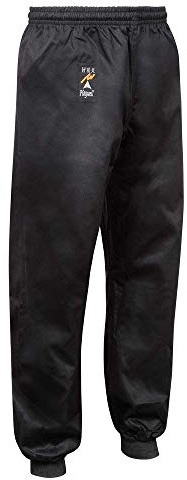 Playwell Kung Fu Nero 100% Cotone Ammanettato Pantaloni - Nero, 6/190cm