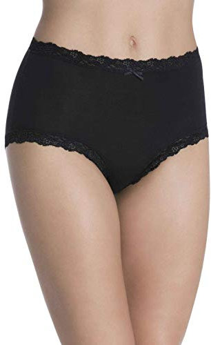 Nina von C. Damen-Taillenslip 3er-Pack Modal schwarz Größe 40