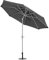Primaster Sonnenschirm Kreta Ø3m anthrazit UV-Schutz 60 Alu neigbar Gartenschirm