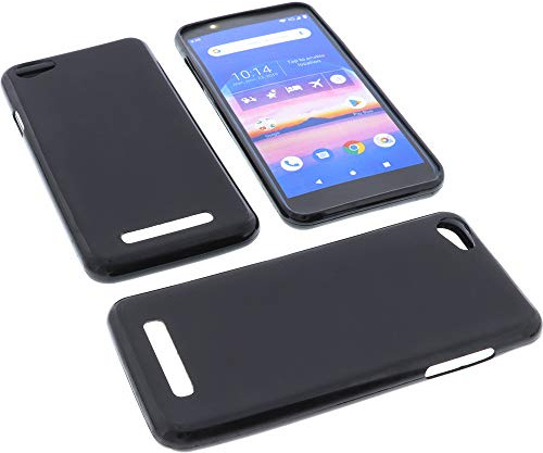 foto-kontor Coque Compatible avec Logicom Le Prime Housse pour Smartphone Étui en Caoutchouc TPU Noir