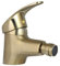 Bidet-Mischbatterie Gebürstetes Gold Badezimmer Bidet Wasserhahn Massives Messing Waschbecken Waschbecken Mischbatterie Wasserfall Auslauf Deck montiert Heiß- und Kaltmischer Wasserhahn