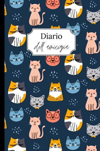 Diario dell'amicizia: Chiedi ai tuoi amici di riempire il tuo diario per conoscerli meglio! Tema Gatto – Interno nero/bianco