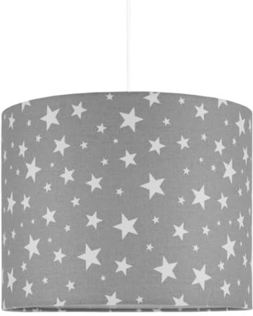 youngDECO Hängeleuchte aus Baumwollstoff, Pendellampe, Mini Ø25cm Stofflampenschirm, Pendelleuchte für Kinderzimmer und Babyzimmer, komplette Deckenlampe, hergestellt in der EU