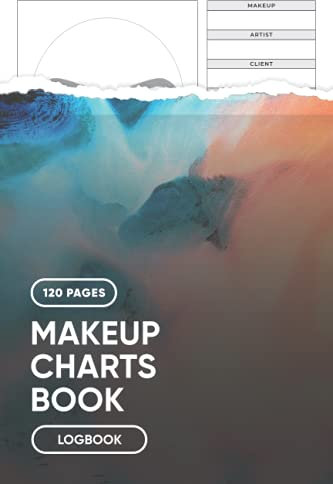 Makeup Charts Book: Blank Makeup Face Chart Worksheets for Makeup Lovers to Organize and Plan their Designs, Face with Opened Eyes Sheet - Perfect for ... Students & Makeup Artists - 6” x 9” 120 Pages