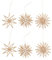 BUTLERS Strohsterne Set 6er 10cm Anhänger Christbaumschmuck -X-Mas- Stroh-Anhänger für den Weihnachtsbaum | Tannenbaum Deko & Weihnachtsdeko