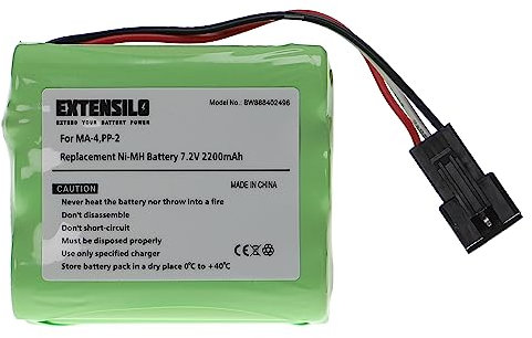 EXTENSILO Akku Ersatz für Teac BP-R1EU, BP-R2, BP-R1, BP-R12EU, BP-R5 für digital Radio (2200 mAh, 7,2 V, NiMH)