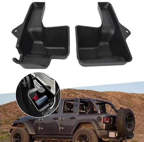 TDHLW Caja de Almacenamiento, Estante de Carga, Estante para Maletero, Bandeja Lateral de Carga, Cubo de Almacenamiento para Rueda, para Jeep Wrangler JL JLU 2018-2022, 4 Puertas