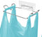 Trash Bag Holder for Cupboards Kitchen Cabinet Door, Stainless Steel Portable Garbage Bins (with Wall Sticker Base) Kitchen Waste Bins, Easy to Store, Can Be Put Away at Any Time, Kitchen Essential