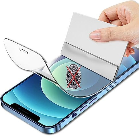 Snailcanfly 2pcs Hidrogel Mate a prueba de Huellas Dactilares para iPhone 12 / iPhone 12 Pro 6.1 Protector de pantalla tpu flexible a prueba de explosiones antiaglomerante de alta sensibilidad