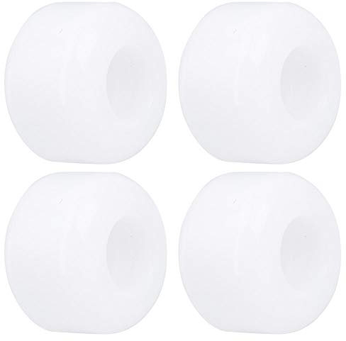 TeamSky Skateboard-Räder,Skateboard Rollen, 4 Teile/Satz 75-85a Hochelastisches PU-Fischbrett-Skateboard-Räder-Ersatzzubehör(Weiß)