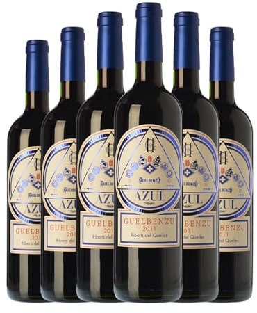 Guelbenzu Azul Vino de la Tierra Ribera del Queiles Joven 75 cl Vino tinto (Caja de 6 Botellas de 75 cl)
