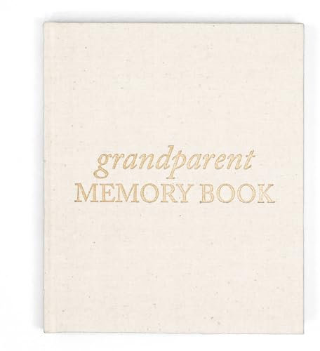 DUNCAN & STONE PAPER CO. Erinnerungsbuch für Großeltern (Elfenbein), halten Sie Momente und Erinnerungen zwischen Großeltern und Enkelkindern mit geführten Anweisungen und Fotos fest – Geschenke für