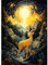 Peinture Diamant Adulte Paysage Le Cerf, Diamond Painting Enfant 5D Diamant Kit Kits de Broderie au Point de Croix Diamant Strass Point de Croix Cristal Painting pour Murale Décoration 30x40cm