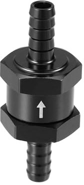 Hihaha Kraftstoff-Rückschlagventil Einweg/Inneres Rückschlagventil für Kraftstoff Benzin Diesel/Robust 0,31 8mm OD / 1 Stück Schwarz