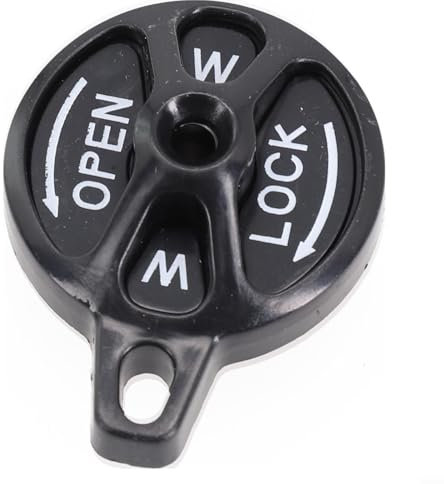 Aggiorna la tua forcella SR per SUNTOUR, kit di montaggio con blocco manuale con interruttore per tappo forcella, adatto per bici da strada , nero/rosso (nero)